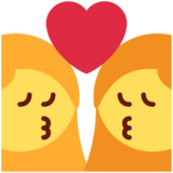 Kiss: Woman, Woman on Twitter Twemoji 11.2
