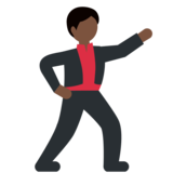 Man Dancing: Dark Skin Tone on Twitter Twemoji 11.2