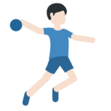 Man Playing Handball: Light Skin Tone on Twitter Twemoji 11.2