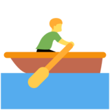 Man Rowing Boat on Twitter Twemoji 11.2