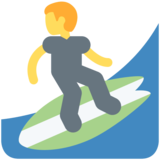 Man Surfing on Twitter Twemoji 11.2
