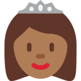 Princess: Medium-Dark Skin Tone on Twitter Twemoji 11.2