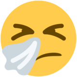Sneezing Face on Twitter Twemoji 11.2