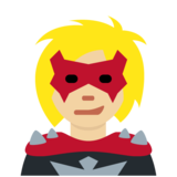 Supervillain: Medium-Light Skin Tone on Twitter Twemoji 11.2