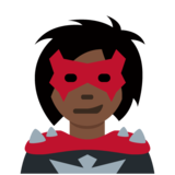 Supervillain: Dark Skin Tone on Twitter Twemoji 11.2