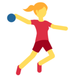 Woman Playing Handball on Twitter Twemoji 11.2
