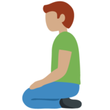 Man Kneeling: Medium Skin Tone on Twitter Twemoji 12.0