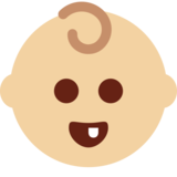 Baby: Medium-Light Skin Tone on Twitter Twemoji 11.4