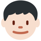 Boy: Light Skin Tone on Twitter Twemoji 11.4