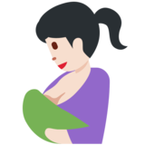 Breast-Feeding: Light Skin Tone on Twitter Twemoji 11.4