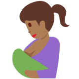 Breast-Feeding: Medium-Dark Skin Tone on Twitter Twemoji 11.4