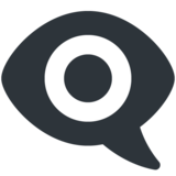 Eye in Speech Bubble on Twitter Twemoji 11.4