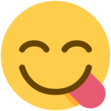 Face Savoring Food on Twitter Twemoji 11.4