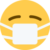 Face with Medical Mask on Twitter Twemoji 11.4