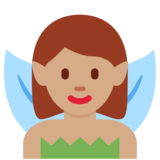 Fairy: Medium Skin Tone on Twitter Twemoji 11.4
