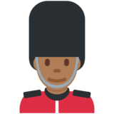 Guard: Medium-Dark Skin Tone on Twitter Twemoji 11.4