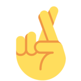Crossed Fingers on Twitter Twemoji 11.4