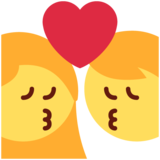 Kiss on Twitter Twemoji 11.4
