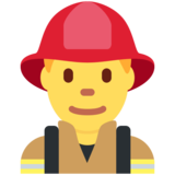 Man Firefighter on Twitter Twemoji 11.4