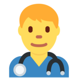 Man Health Worker on Twitter Twemoji 11.4