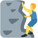 Man Climbing on Twitter Twemoji 11.4