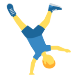Man Cartwheeling on Twitter Twemoji 11.4