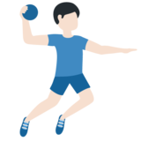 Man Playing Handball: Light Skin Tone on Twitter Twemoji 11.4