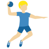 Man Playing Handball: Medium-Light Skin Tone on Twitter Twemoji 11.4