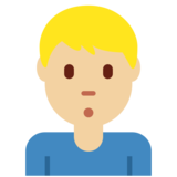 Man Pouting: Medium-Light Skin Tone on Twitter Twemoji 11.4