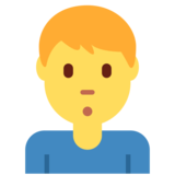 Man Pouting on Twitter Twemoji 11.4