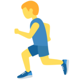 Man Running on Twitter Twemoji 11.4