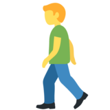 Man Walking on Twitter Twemoji 11.4