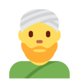 Person Wearing Turban on Twitter Twemoji 11.4