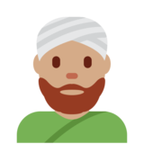 Person Wearing Turban: Medium Skin Tone on Twitter Twemoji 11.4