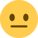 Neutral Face on Twitter Twemoji 11.4