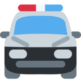 Oncoming Police Car on Twitter Twemoji 11.4