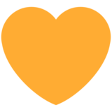 Orange Heart on Twitter Twemoji 11.4