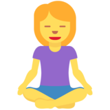 Person in Lotus Position on Twitter Twemoji 11.4