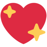 Sparkling Heart on Twitter Twemoji 11.4
