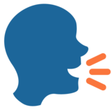 Speaking Head on Twitter Twemoji 11.4
