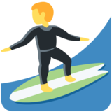 Person Surfing on Twitter Twemoji 11.4