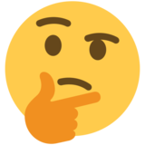 Thinking Face on Twitter Twemoji 11.4