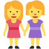Women Holding Hands on Twitter Twemoji 11.4