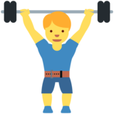Person Lifting Weights on Twitter Twemoji 11.4