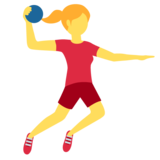 Woman Playing Handball on Twitter Twemoji 11.4
