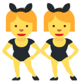 Women with Bunny Ears on Twitter Twemoji 11.4