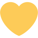 Yellow Heart on Twitter Twemoji 11.4