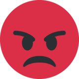 Enraged Face on Twitter Twemoji 12.1