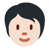 Person: Light Skin Tone on Twitter Twemoji 12.1.5