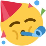 Partying Face on Twitter Twemoji 12.1.5